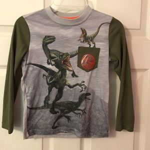 Jurassic World Pajama Sleep Top Boys XS 4/5